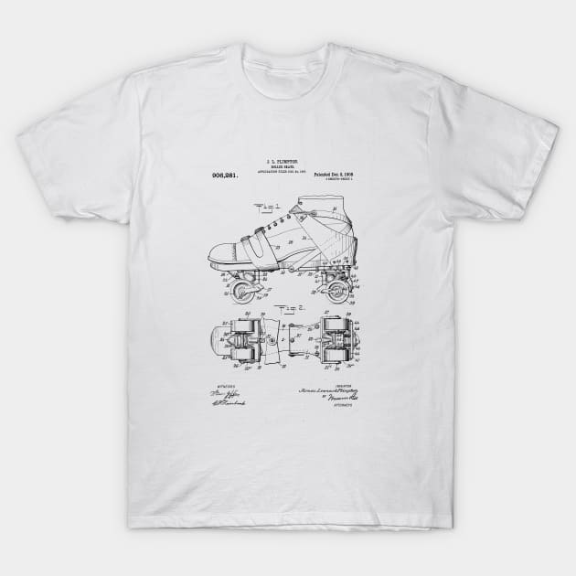 Roller Skate Patent T-Shirt by OHH Baby